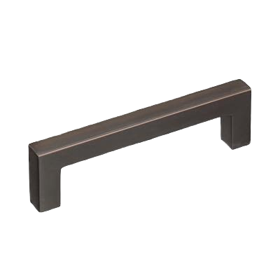 Oil-rubbed bronze cabinet pull with a modern rectangular design for furniture hardware and home improvement under $50 collection