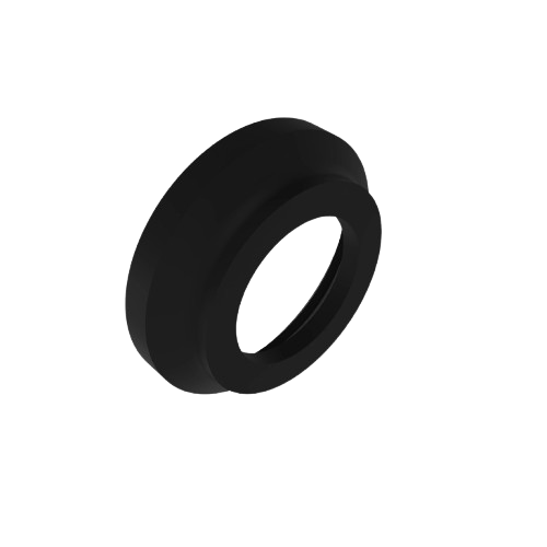 Black external oil seal made of durable rubber for equipment maintenance and repair applications