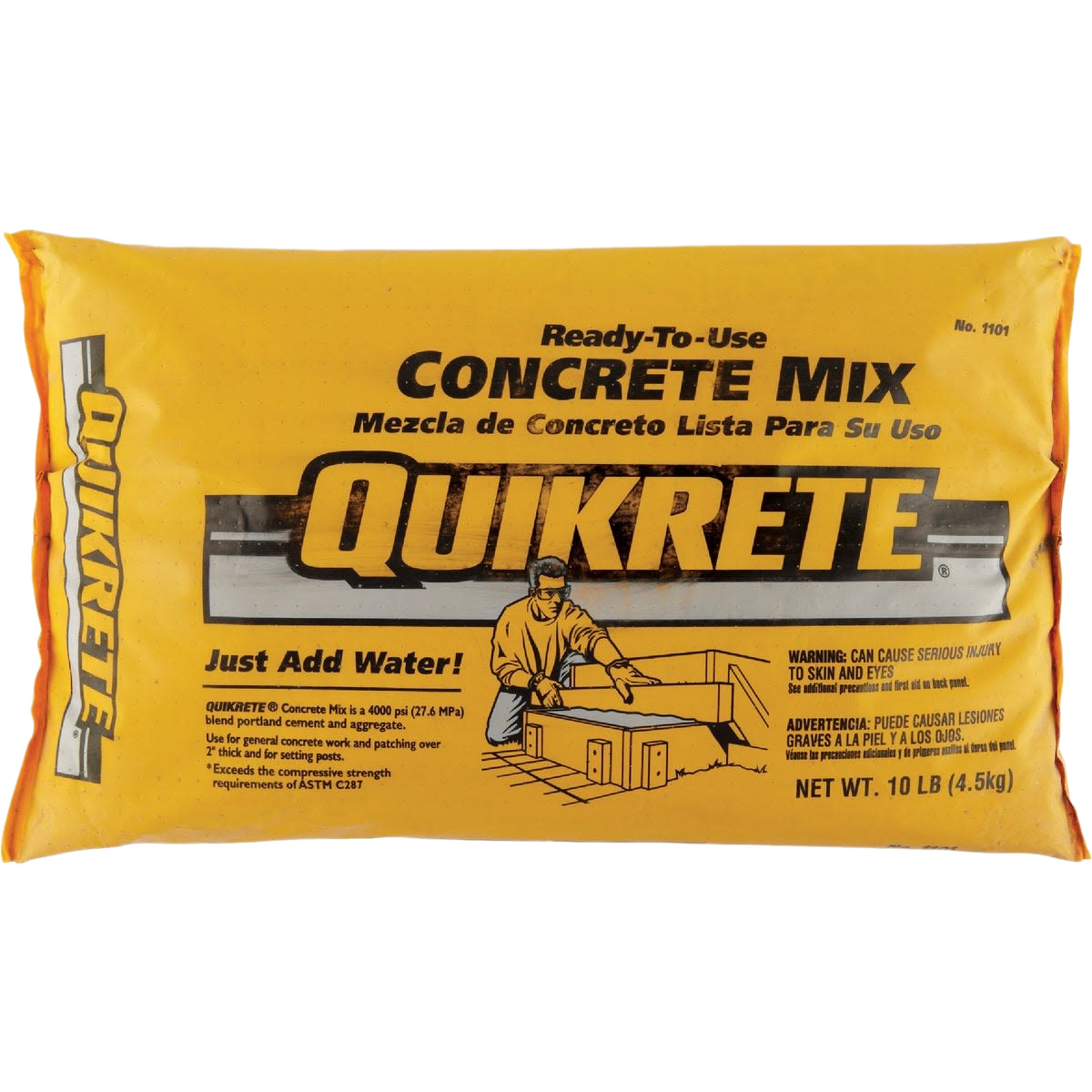 10 lb bag of ready-to-use concrete mix for general patching and repair in home improvement tools under $50