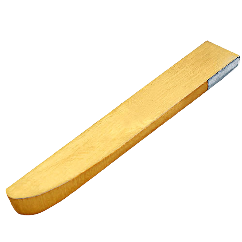 Woodworking tool replacement tip with durable titanium nitride coating for hollowing gentle curves in bowls and vessels