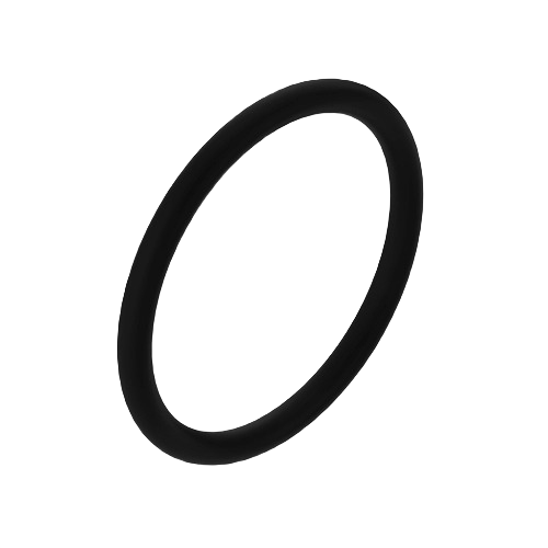 Black rubber O-ring seal for mechanical or home improvement applications, designed for durability and reliable sealing.