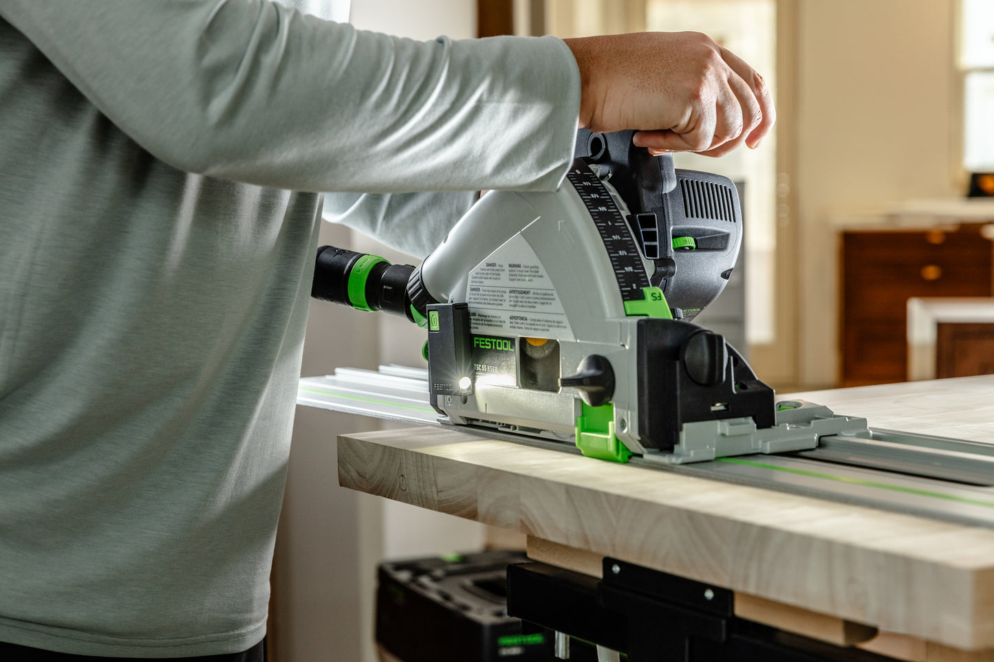 Festool 577991 Cordless Track Saw TSC 55 KSEB-Basic
