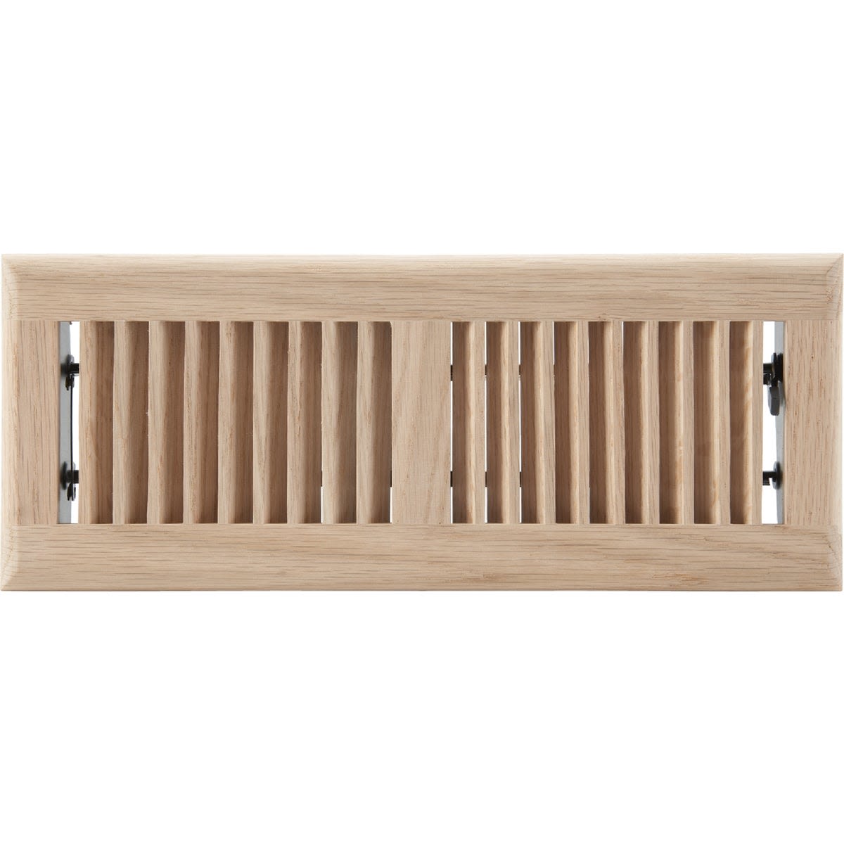 Natural oak floor register with adjustable diffuser, designed for home improvement and plumbing applications under $50 collections
