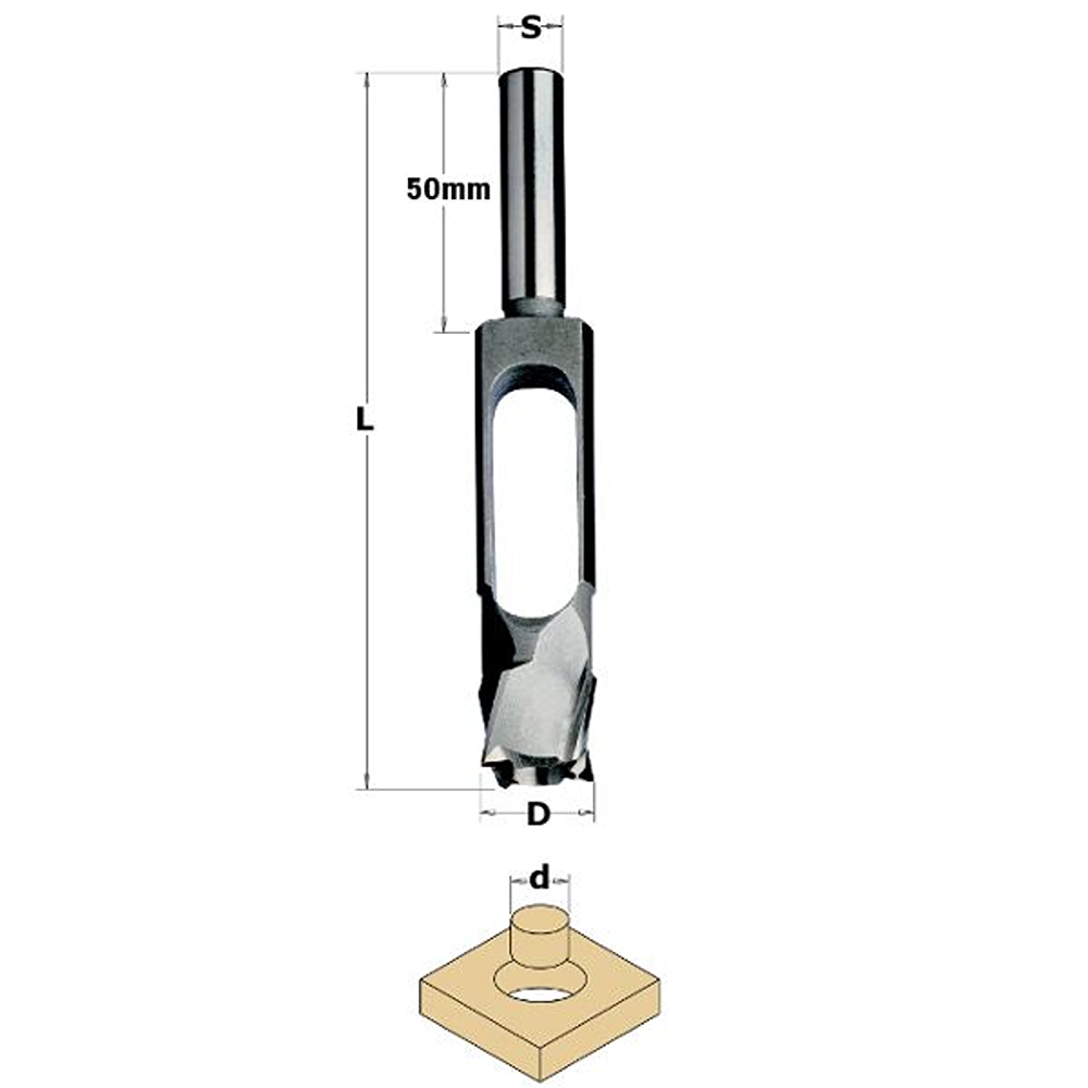 CMT Orange Tools 2" Plug Cutter 5/8" Shank, Rh