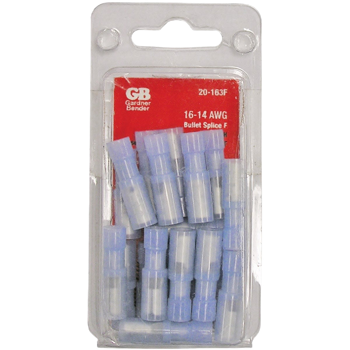 Blue insulated female bullet connectors in clear blister pack for electrical and home improvement under $50 collections