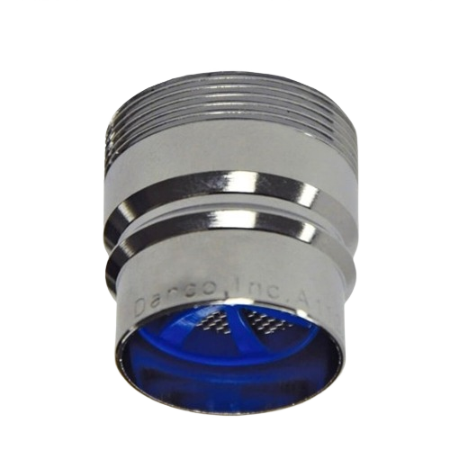 Chrome-plated snap coupling adapter with internal aerator for dishwasher connection in home improvement projects
