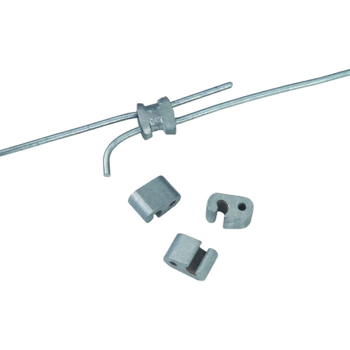 Metal splicing sleeves with cable attachment components for securing and repairing wire in tools and home improvement projects