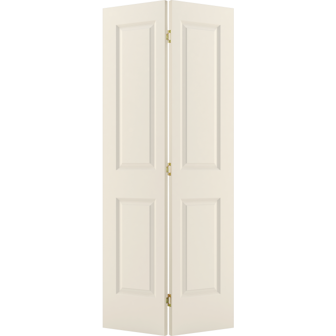 Jeld-Wen 36 in. Carrara Bifold Primed 2-Panel Interior Hollow Core Door