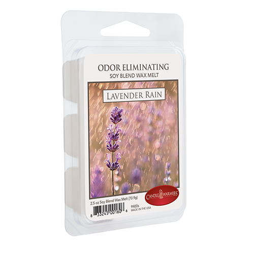Pack of soy wax melts with lavender and rain scent for home accents and decor under $25 collection
