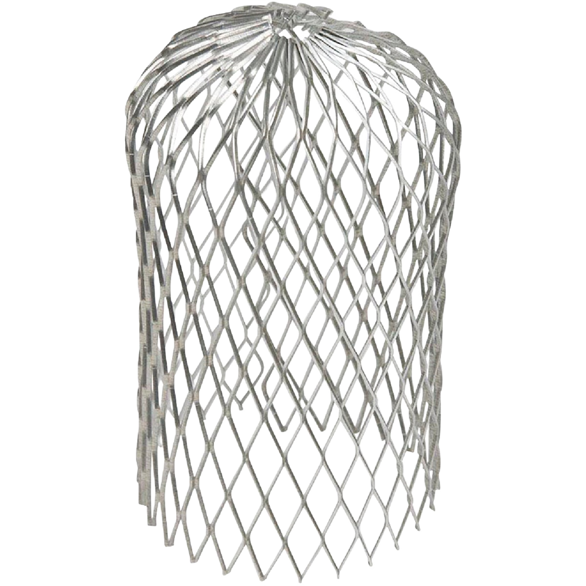 Expandable aluminum gutter strainer with diamond mesh design for outdoor home improvement and gutter protection tasks