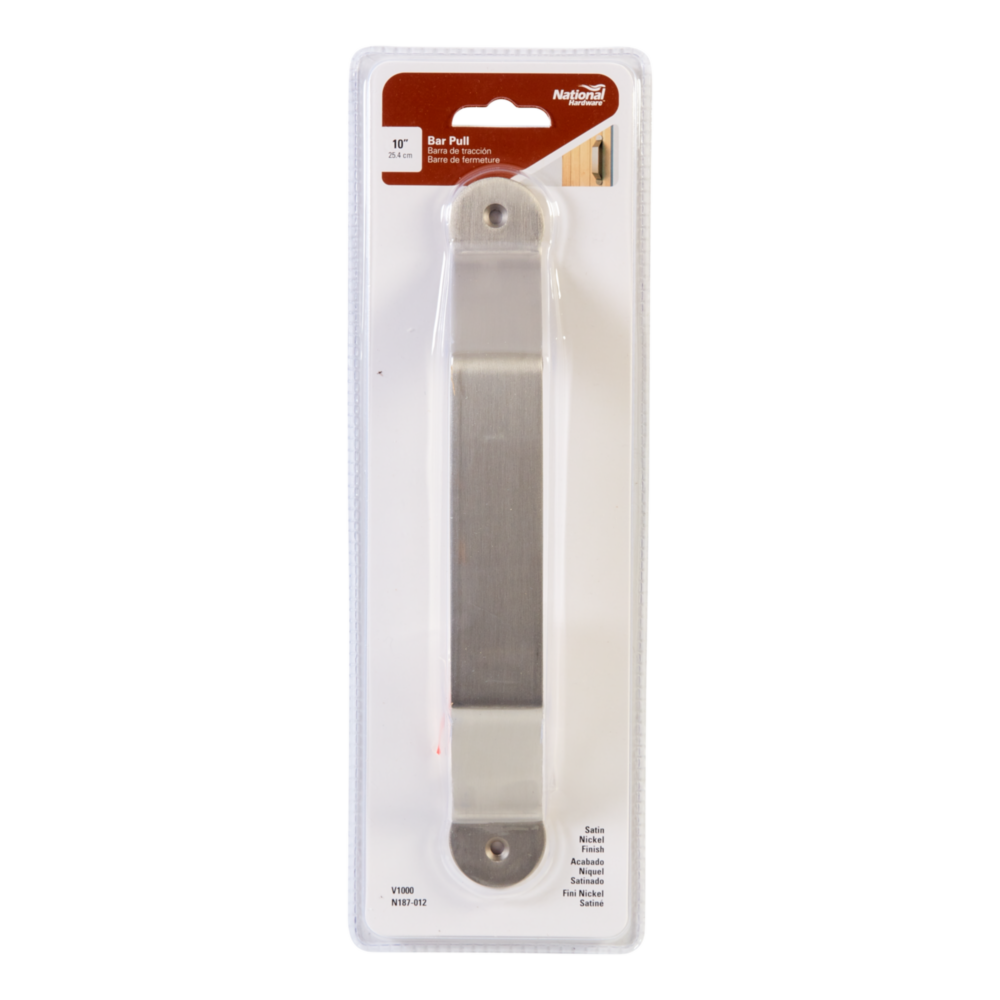 10-inch satin nickel bar door pull for wood barn doors in barn door hardware and home improvement tools under $50 collection