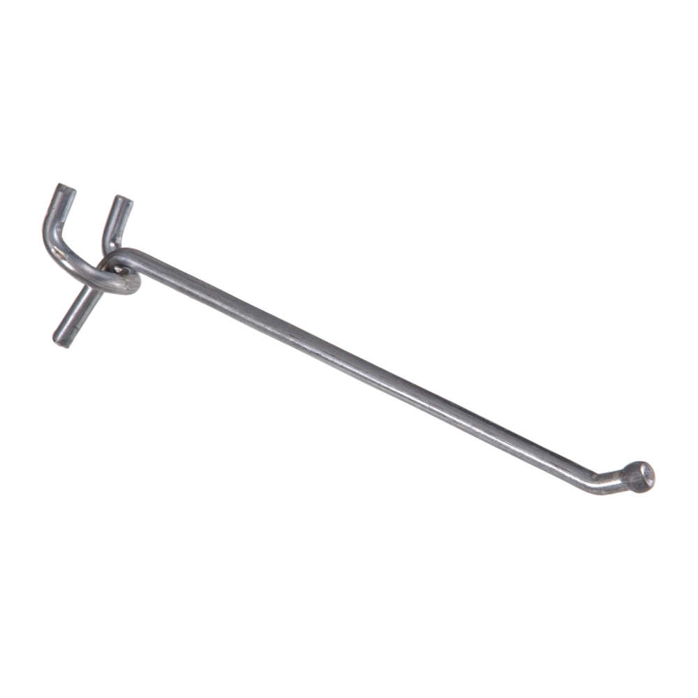Hardware Essentials Pegboard Single Hook Zinc (0.207" x 6")
