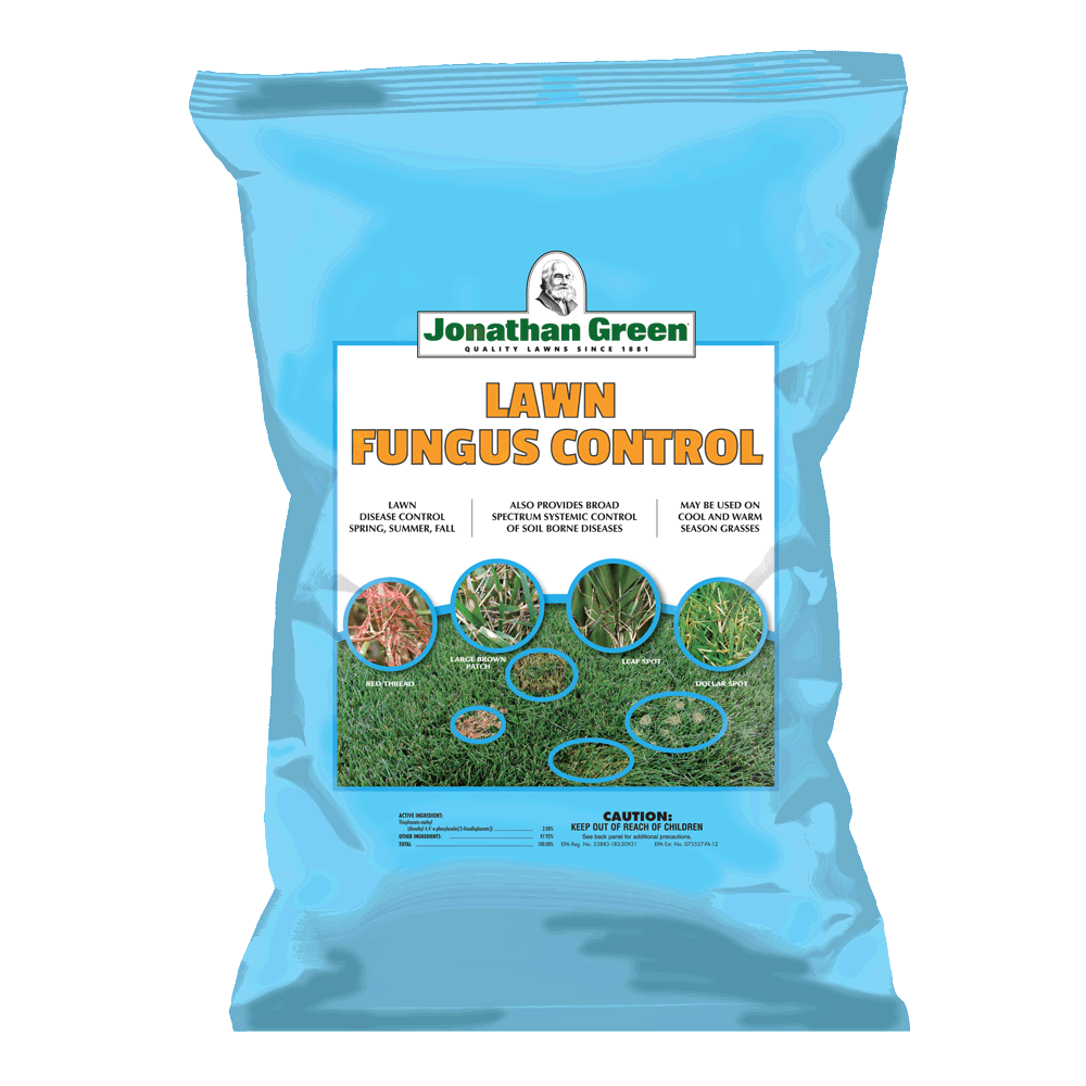 Blue bag of lawn fungus control treatment for turf disease prevention in lawn care and plant care collections under 50 dollars