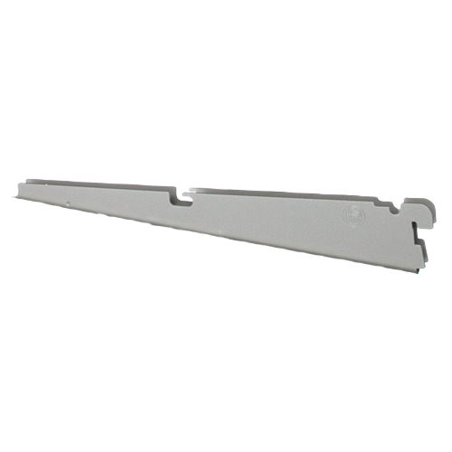 Nickel storage bracket profile designed for adjustable shelving in Organization and Home Improvement collections under $50