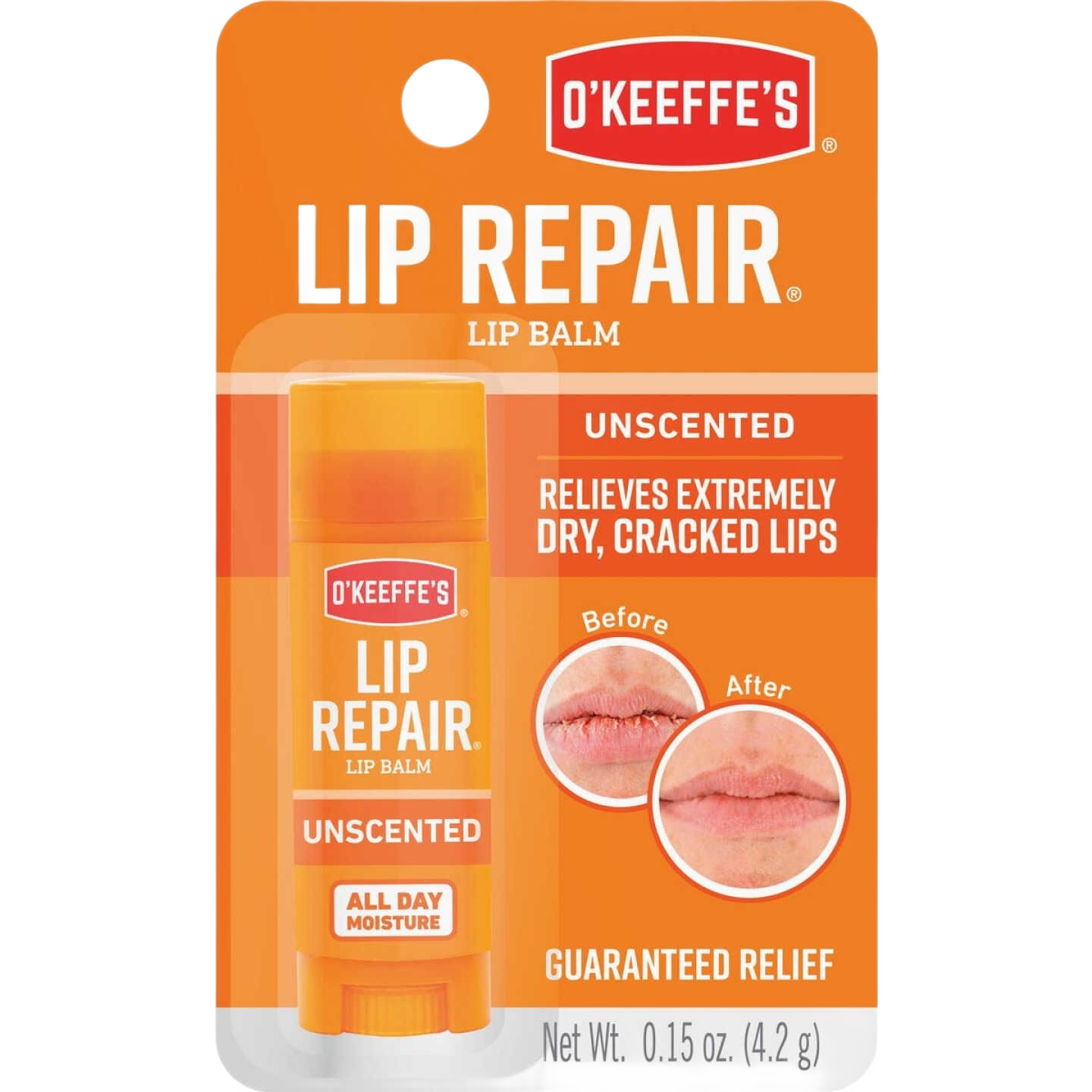 O'Keeffe's unscented lip balm for dry, cracked lips with all-day moisture in Health & Beauty and Under $25 collections