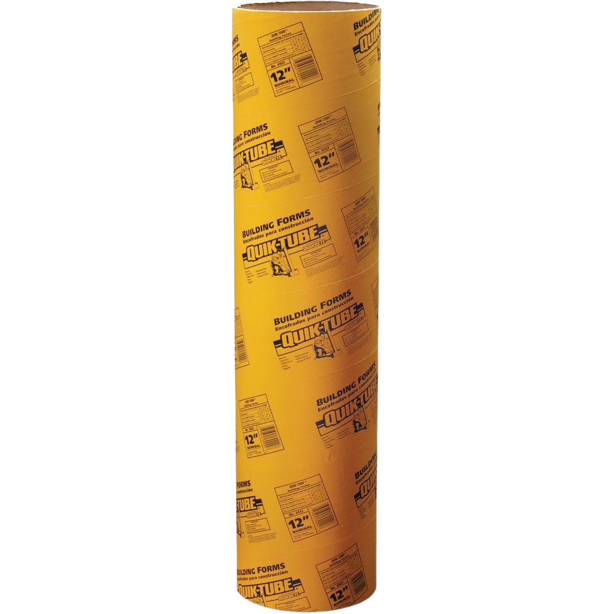 Quikrete QUIK-TUBE® Rigid Fiber 12 in. x 4 ft. Concrete Form Tube