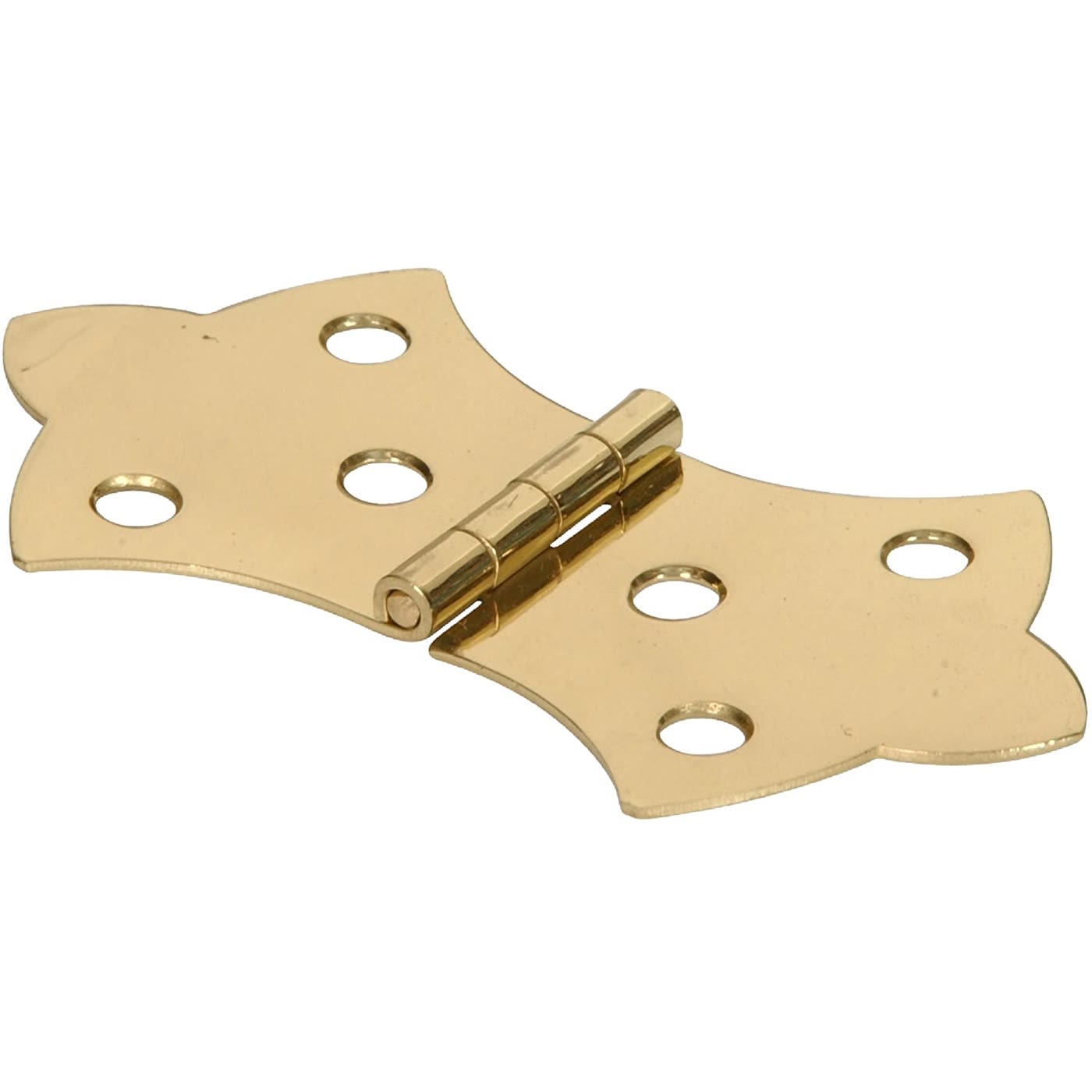 Solid brass decorative butterfly hinge with bright brass finish for cabinet and furniture hardware under 50 dollars collection