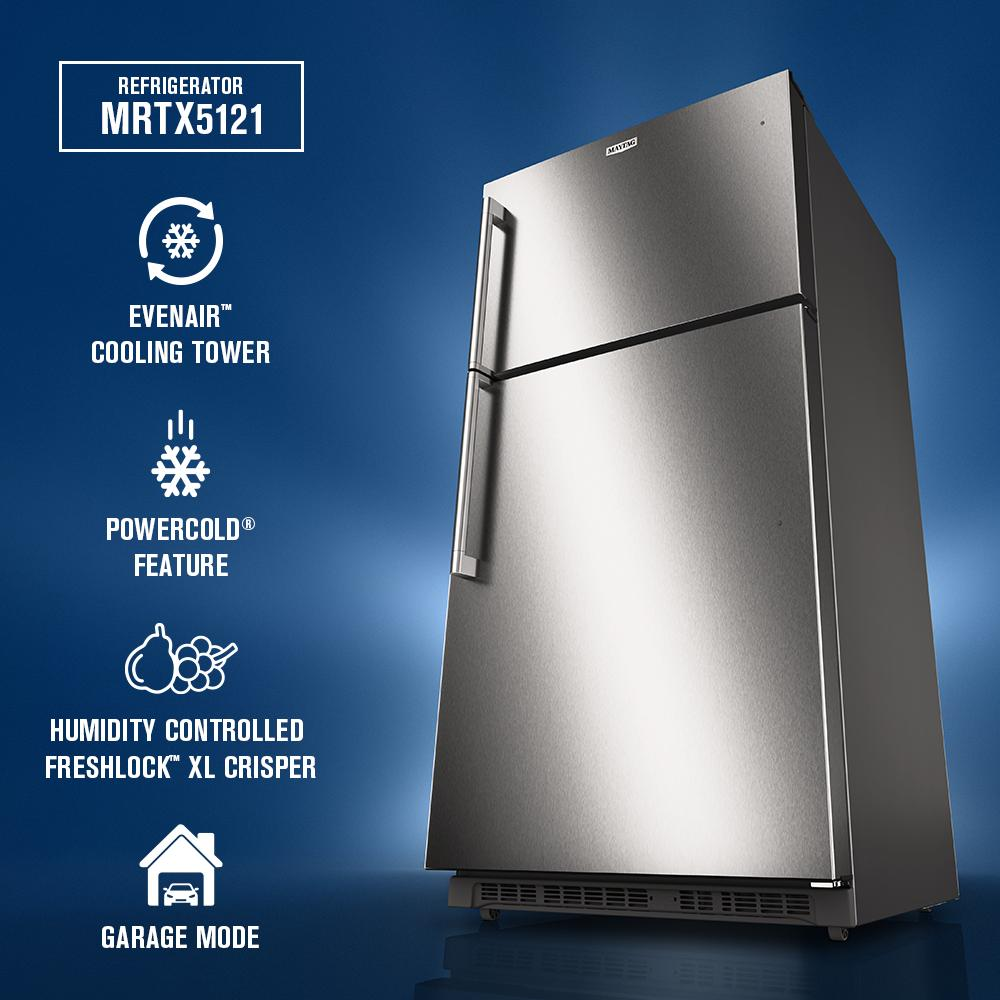 33-Inch Wide Top-Freezer Refrigerator with Garage Mode—21 Cu. Ft.