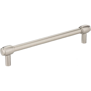 Satin nickel cabinet pull handle with 160mm center-to-center mounting for home improvement projects