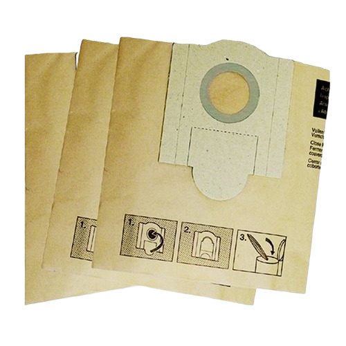 Three replacement dust bags with cardboard collar for woodworking dust collection and air filtration tools under $50