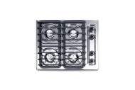 24" Wide 4-Burner Gas Cooktop