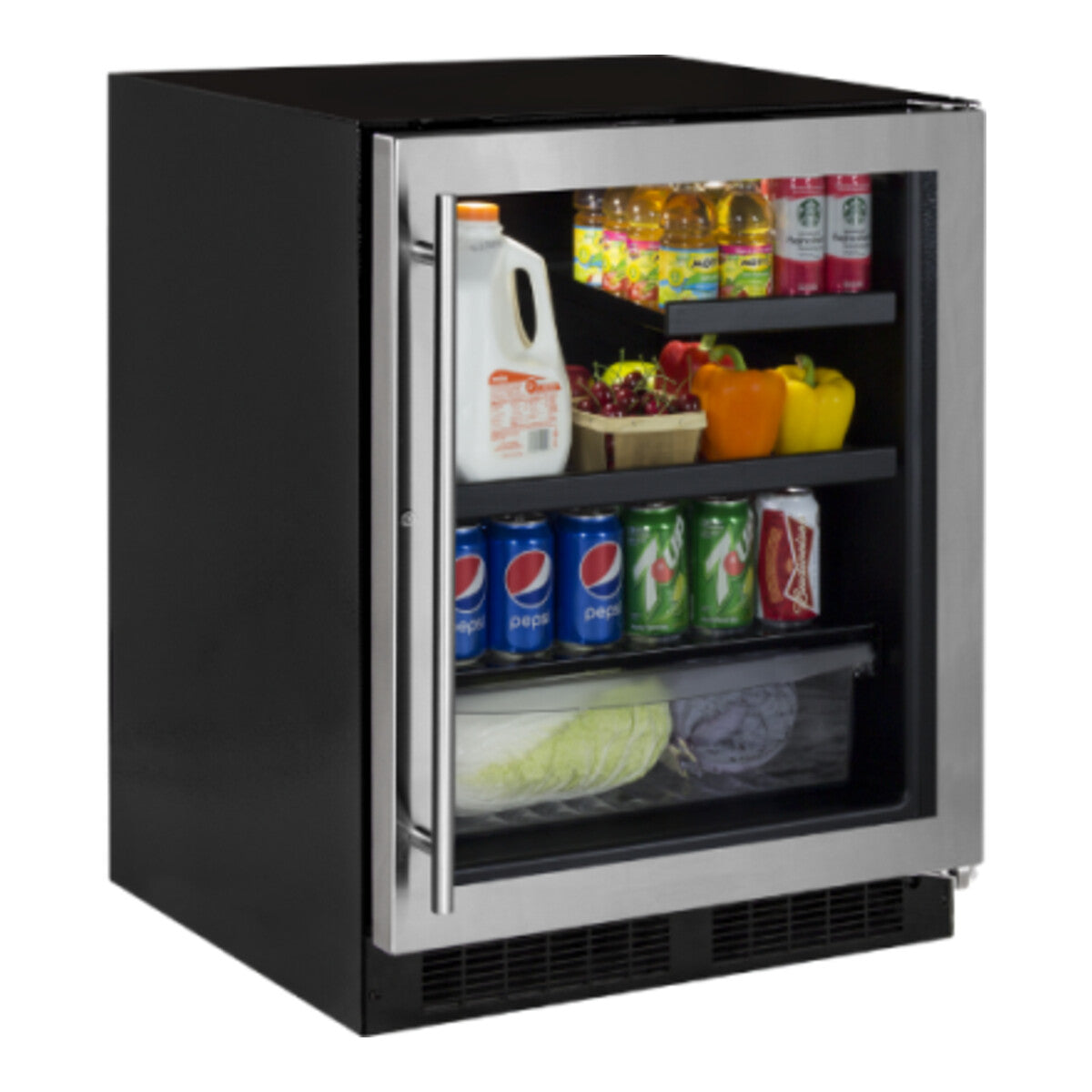 24-IN LOW PROFILE BUILT-IN BEVERAGE CENTER WITH CONVERTIBLE SHELF AND MAXSTORE BIN