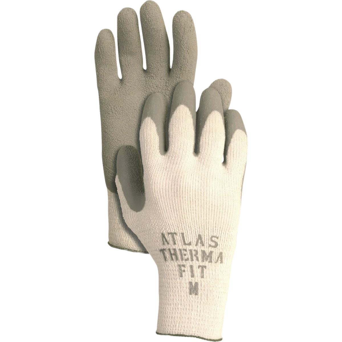 Pair of small knit work gloves with latex coating, designed for outdoor tasks in safety and hardware collections