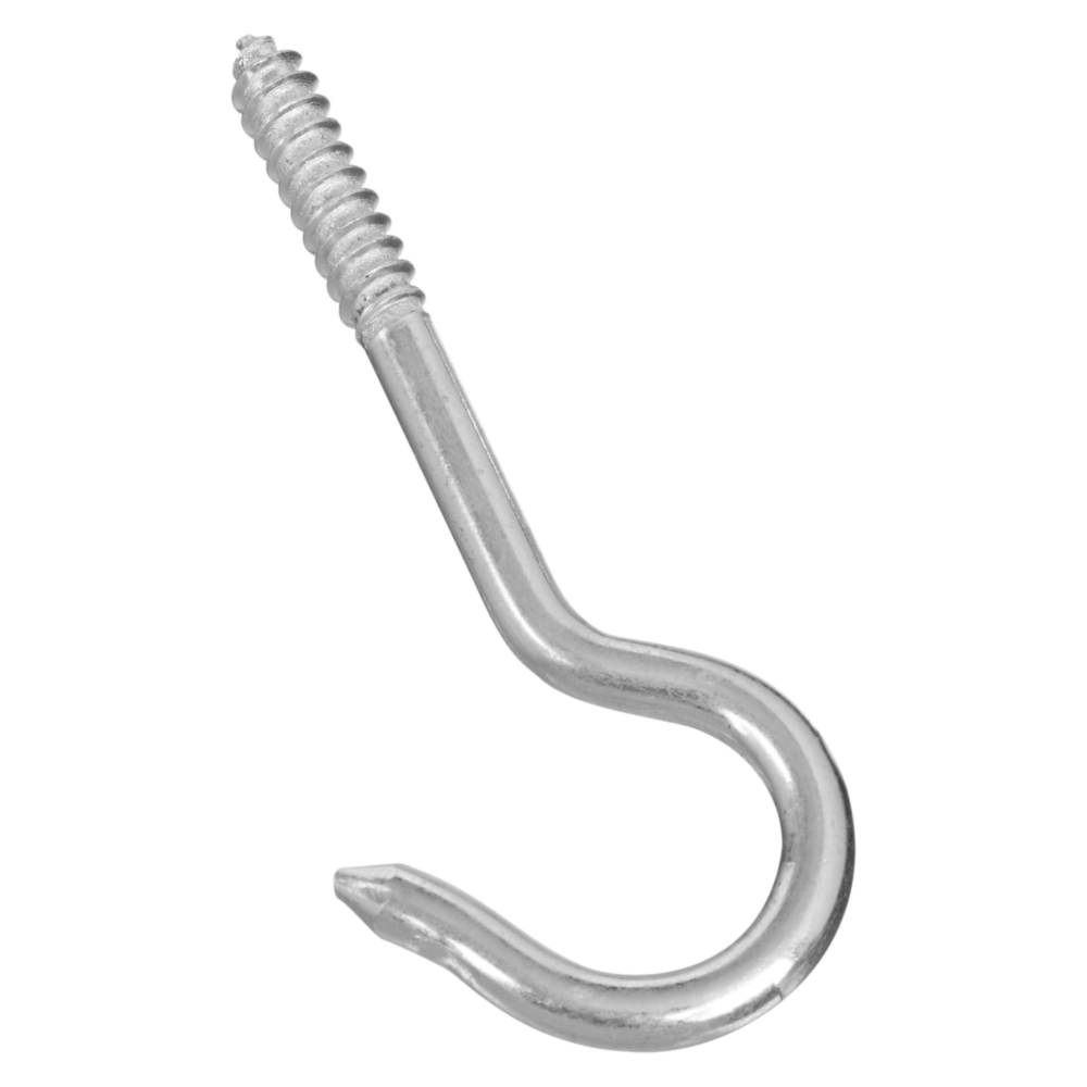 Zinc finish ceiling hook with threaded screw end for secure hanging in home improvement and hardware projects under $50 collection