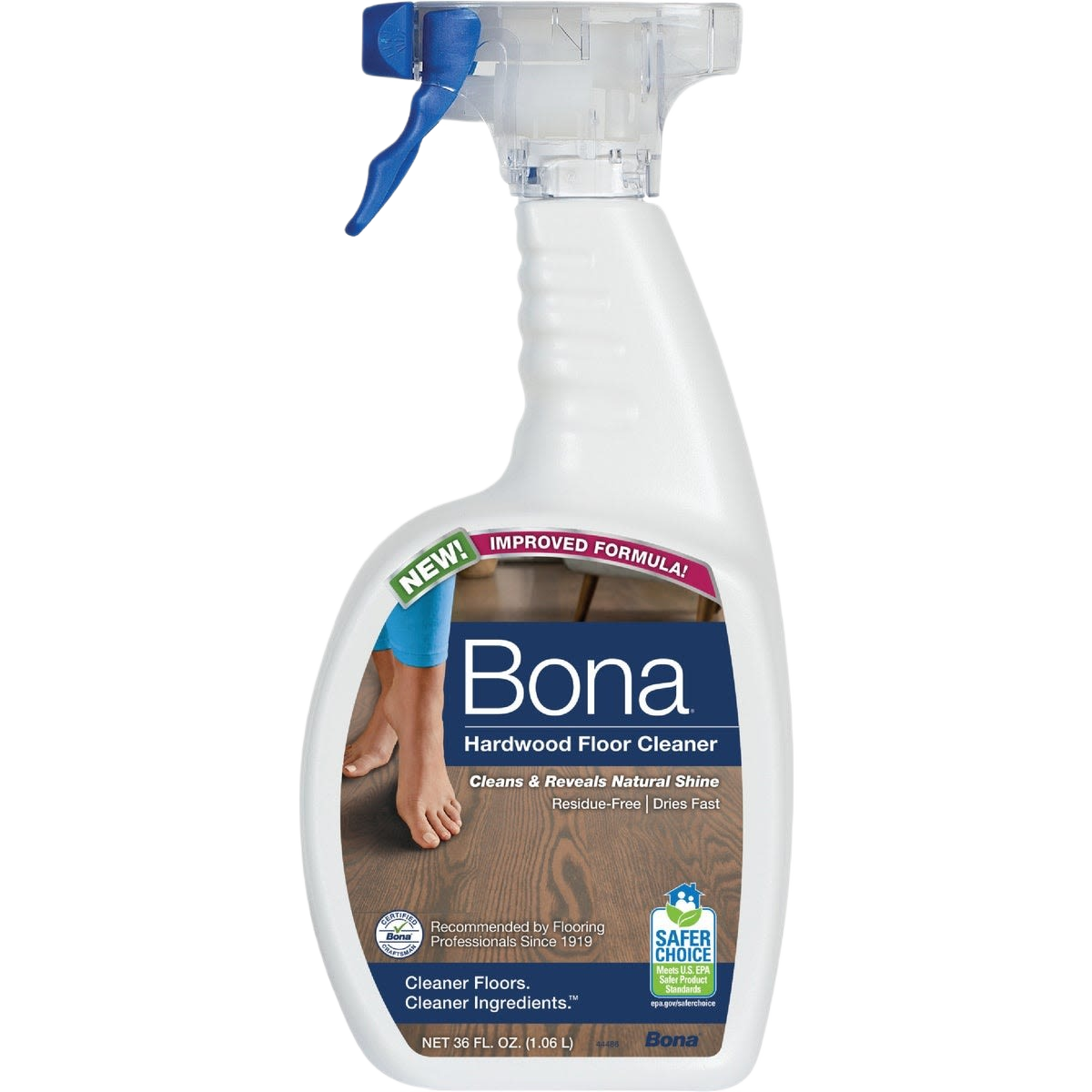 36 oz. spray bottle of Bona hardwood floor cleaner for stain removal in floor care and cleaning supplies collections