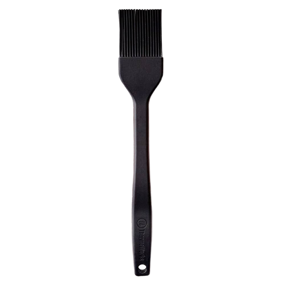 Black high-temperature silicone basting brush with long handle for grilling and outdoor cooking accessories under $50