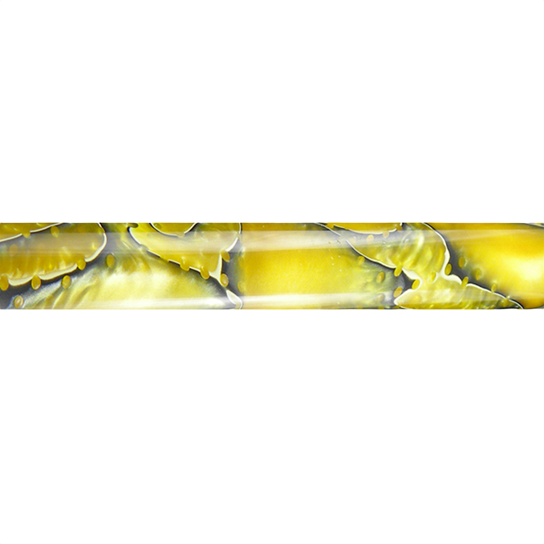 Electric yellow acrylic mesh pen blank with textured pattern for woodworking tools and home improvement projects under $50