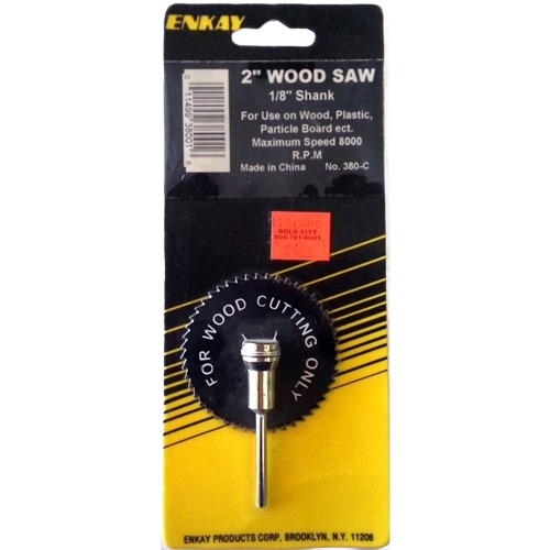 Compact 2-inch wood cutting saw blade with 1/8-inch shank for rotary tool accessories in home improvement collections under $50