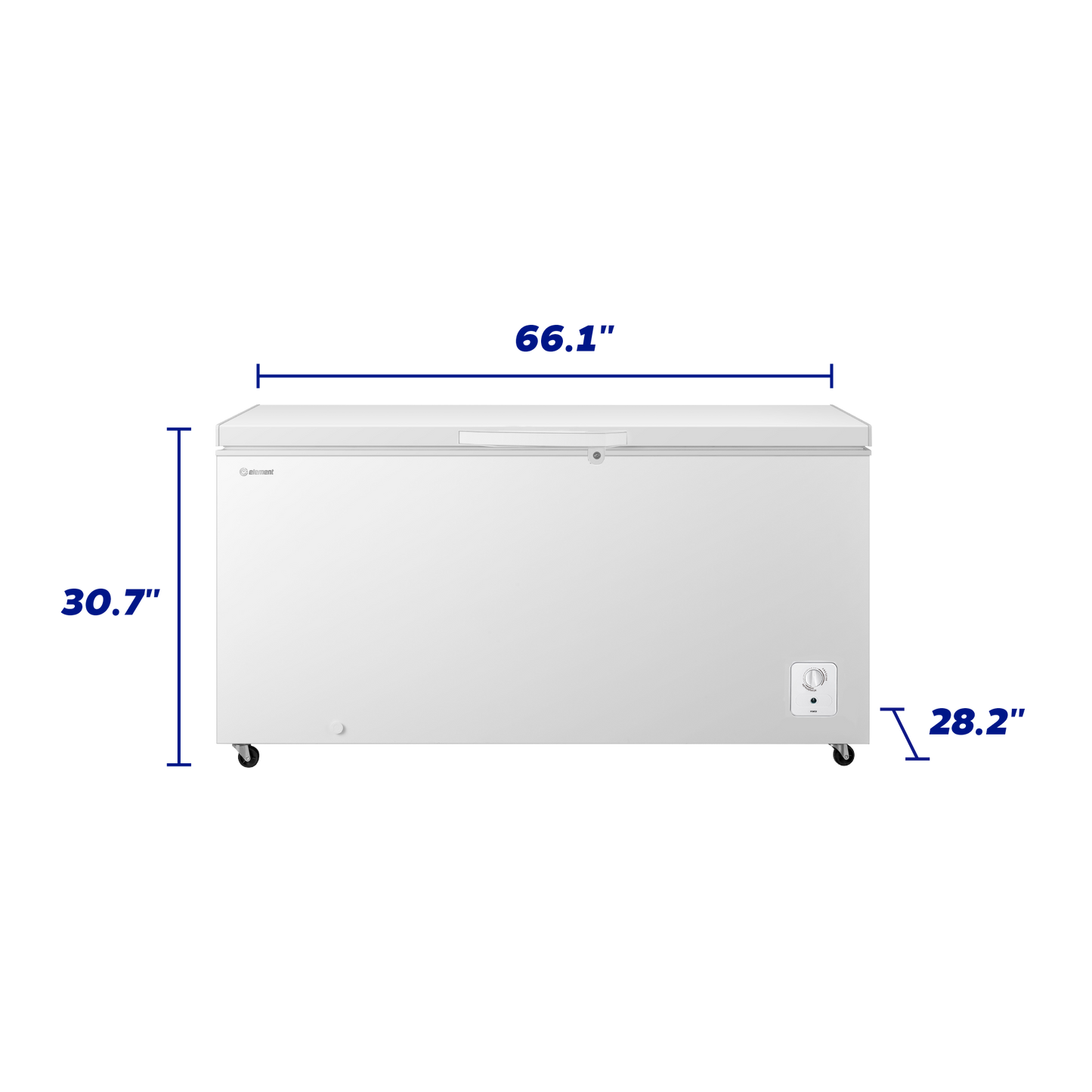 Element Electronics 17.7 cu. ft. Chest Freezer - White (ECF18MDCW)