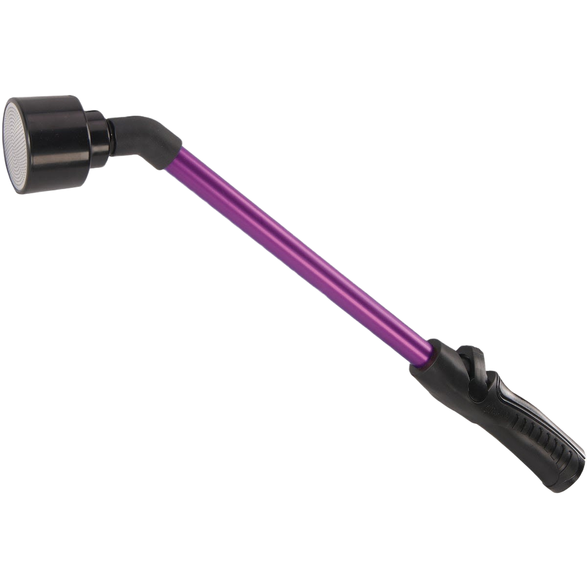 Purple watering wand with ergonomic black handle and full-flow shower head for garden irrigation tools under $50