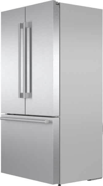800 Series, French Door Bottom Mount Refrigerator, 36'', Brushed steel