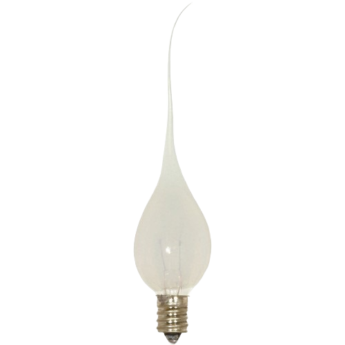 Incandescent light bulb with a distinctive silicone tip, suitable for lighting and electrical home improvement needs