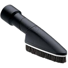 Black flexible brush attachment with dense bristles designed for versatile cleaning in home improvement tasks