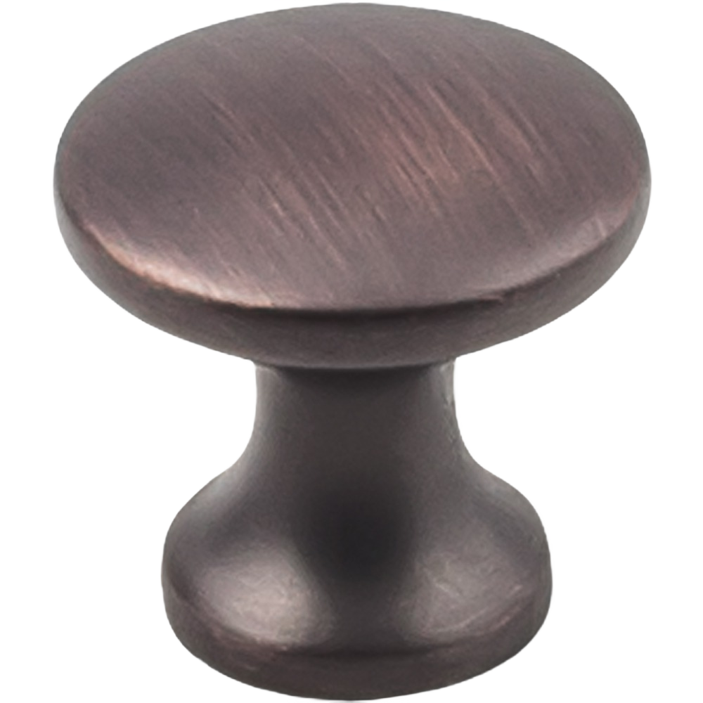 Brushed oil rubbed bronze cabinet knob with rounded top for furniture hardware and home improvement projects under $50