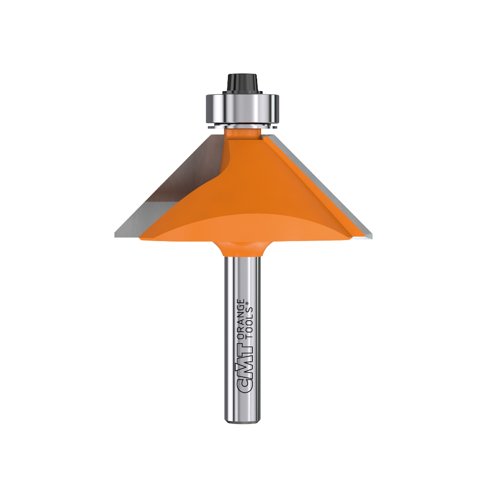 CMT Orange Tools 2-9/16” x 23/32” Chamfer Bit With Bearing, 1/2" Shank