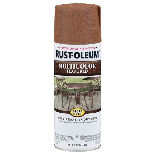 12 oz. Rust-Oleum Rustic Umber multicolor textured spray paint for home improvement and outdoor metal projects