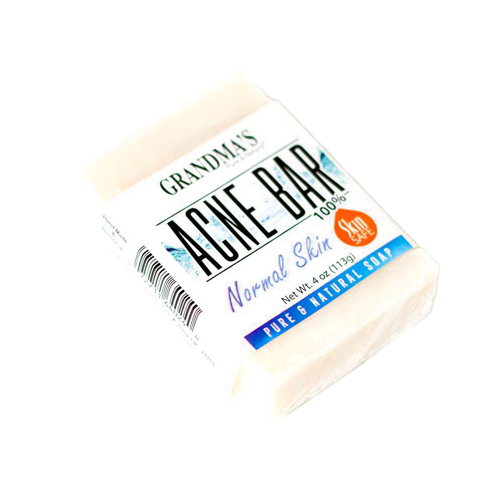 Bar soap for normal skin with natural ingredients, gentle acne care from Health & Beauty under $50 collection