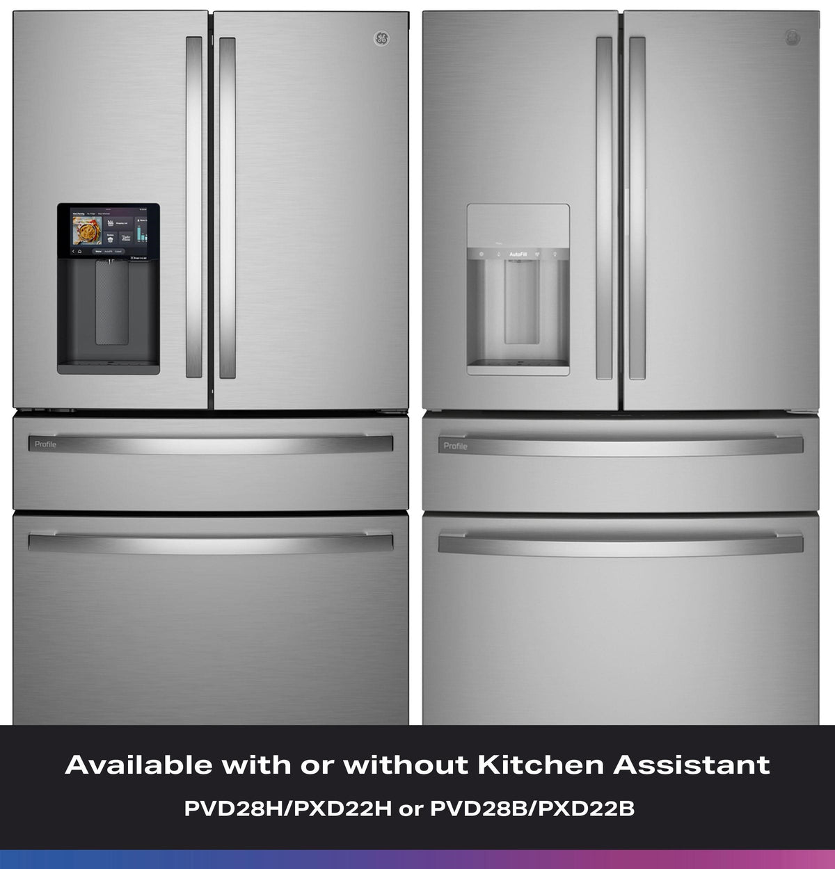 GE Profile™ 22.4 Cu. Ft. Smart Counter-Depth Fingerprint Resistant 4-Door French-Door Refrigerator with Door In Door