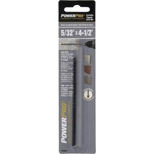 5/32 inch by 4-1/2 inch carbide-tipped drill bit for masonry, tool accessories, and hardware collections under $50