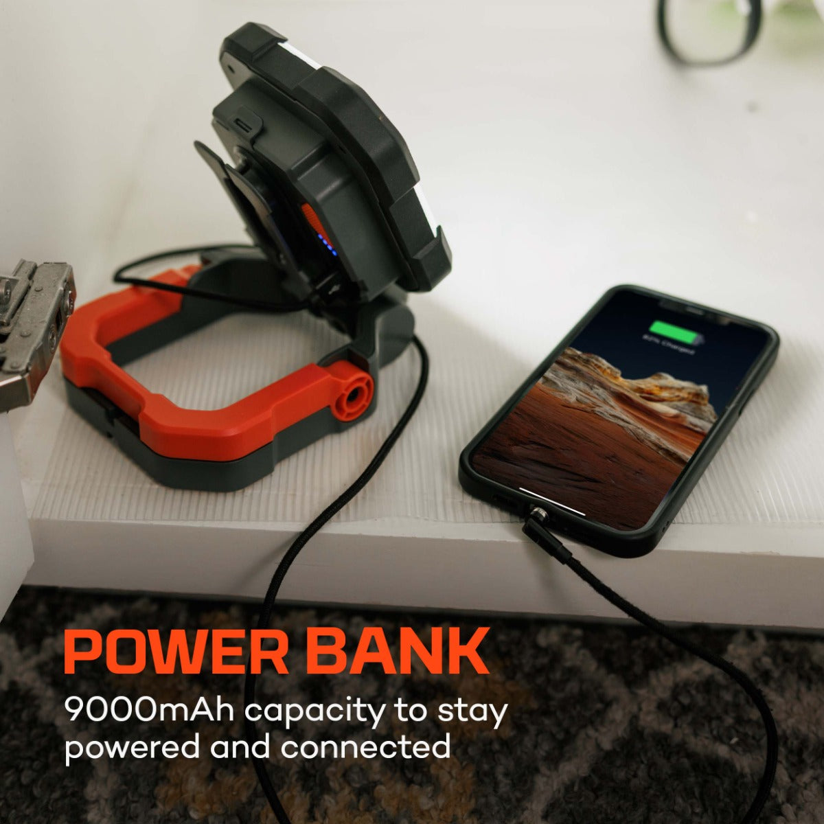NEBO Omni Axis 2K Work Light & Power Bank
