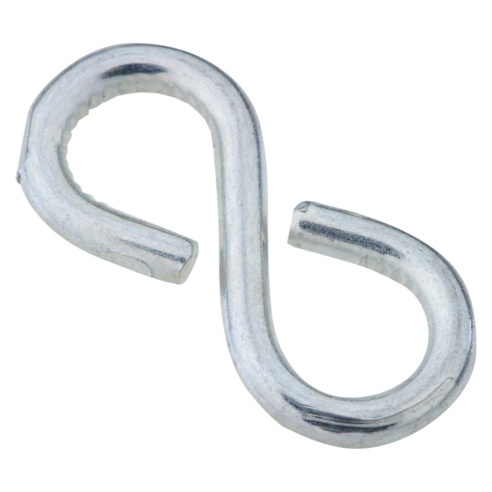 Zinc-plated steel closed S hook for versatile fastening in hardware, hooks & eyes, and fasteners under $50 collection