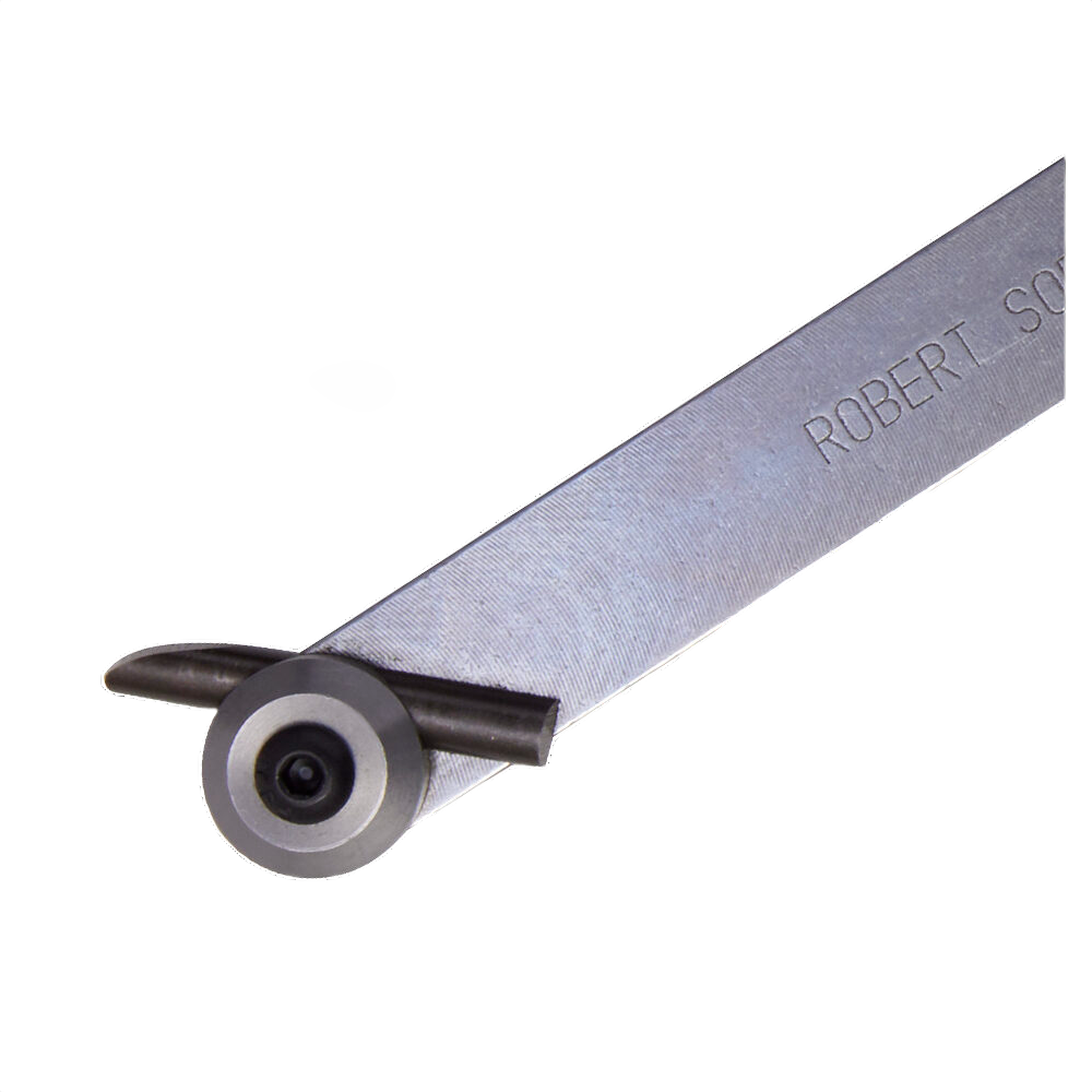 Steel multi-tip hollowing blade with curved cutting edges for precision woodturning and home improvement tasks