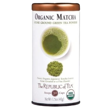 White and brown tin of organic Japanese stone-ground matcha green tea powder in food and beverage collection under $50