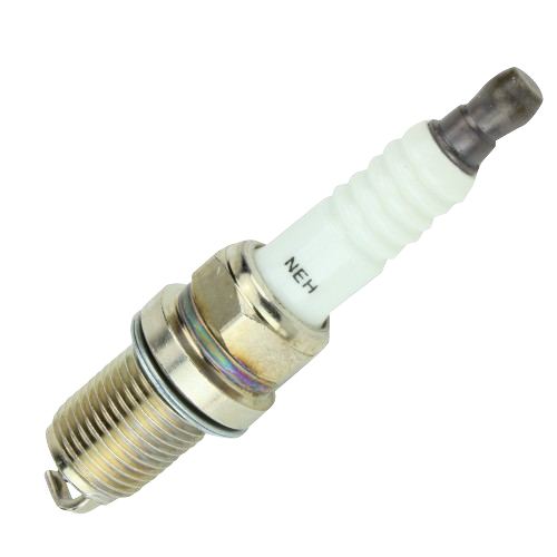 Metal spark plug with white ceramic insulator for automotive and John Deere engine parts and accessories collections
