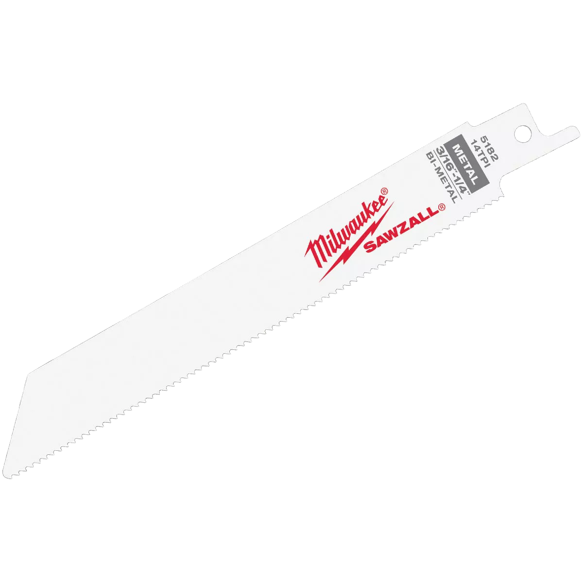 Milwaukee 6" 14 TPI SAWZALL® Blade for Medium Metal Bulk 25