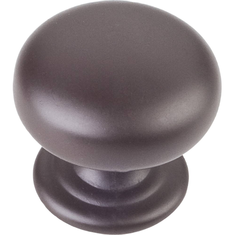 Dark bronze Florence style cabinet knob with smooth rounded design for furniture hardware and home improvement tools collections under $50